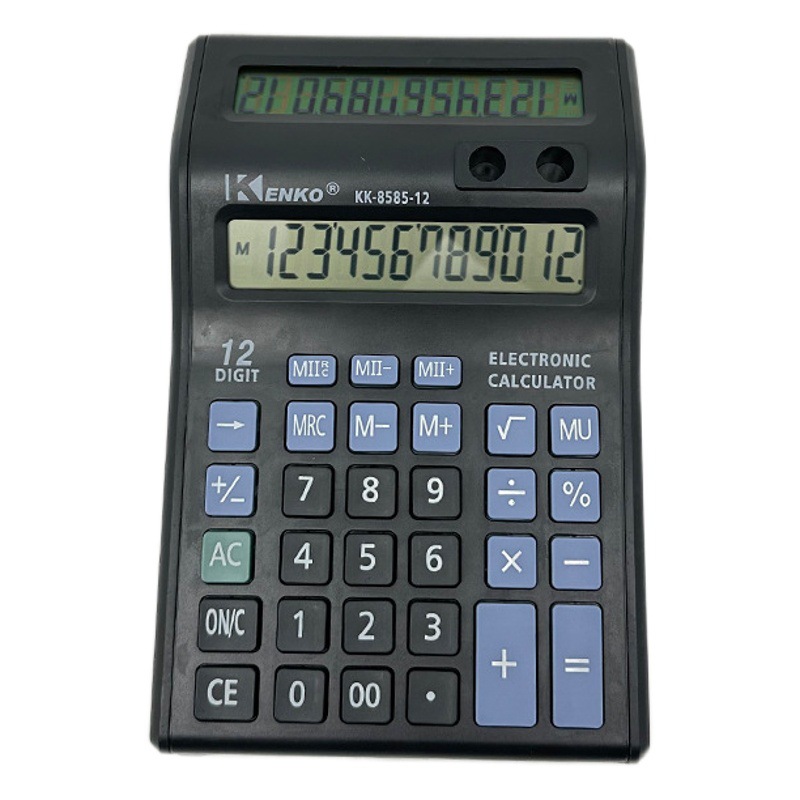 Pantalla de doble cara gran oficina de contabilidad financiera calculadora electrónica dedicada fábrica directa al por mayor regalos creativos