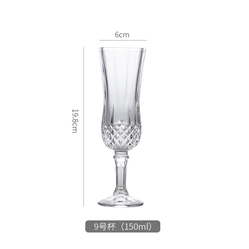 Ins en línea vinos rojos vinos europeos caseros tazas de champagne tazas de cristal sin plomo tazas de pie alto