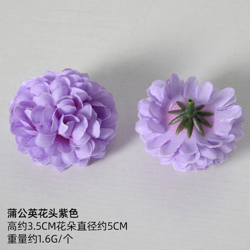 Simulación de flores falsas flores púrpura estilo Monet material DIY para la boda flor de broche flor flor flor flor de decoración diseño de guirnaldas