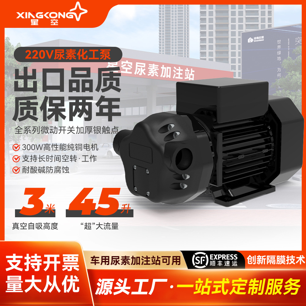 220V尿素泵加注泵电动隔膜泵可自吸可空转化工泵