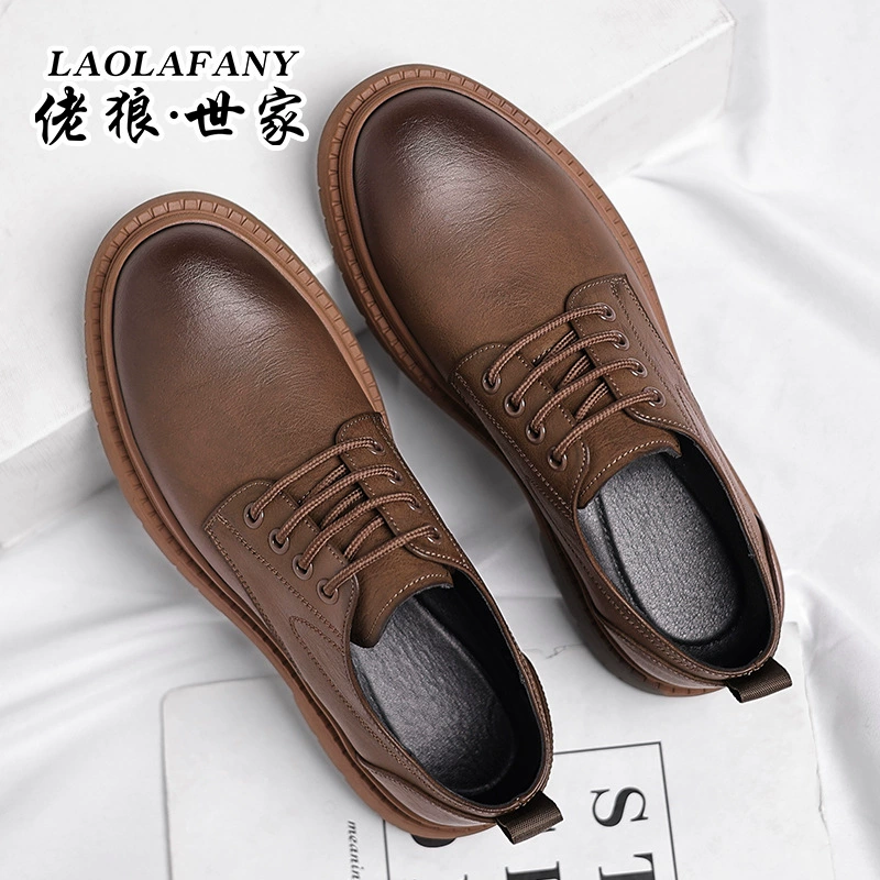 佬狼世家 Martens, shoes for leather shoes, fashion low shoes for leisure English style, British style