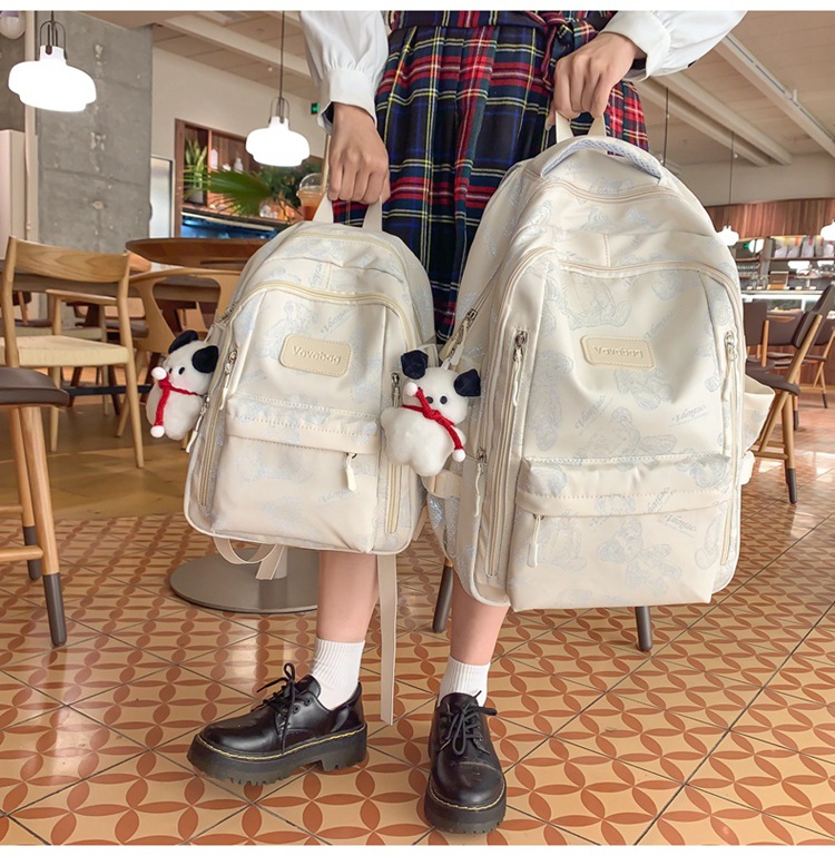 2024 New Large Capacity Stylish Backpack Daily Versatile Men and Women Backpack High School Student Campus Student Bag