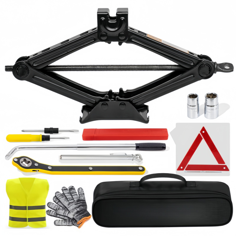 Cross-Border New Hot-Selling Car Products 0kg-Piece Universal Emergency Kit Tire Repair Tool Set