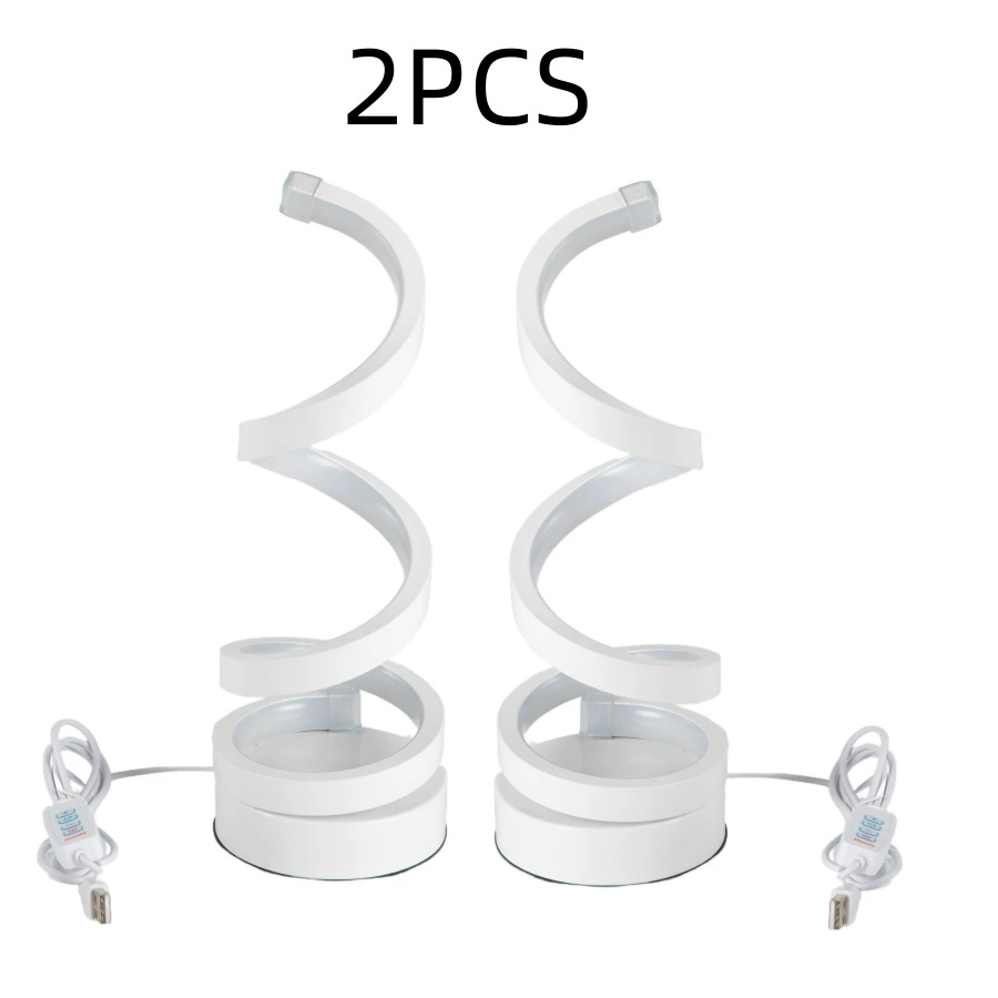 Спиральная настольная лампа L701 USB 5V, 5W LED, трехцветная настройка яркости, современная регулируемая