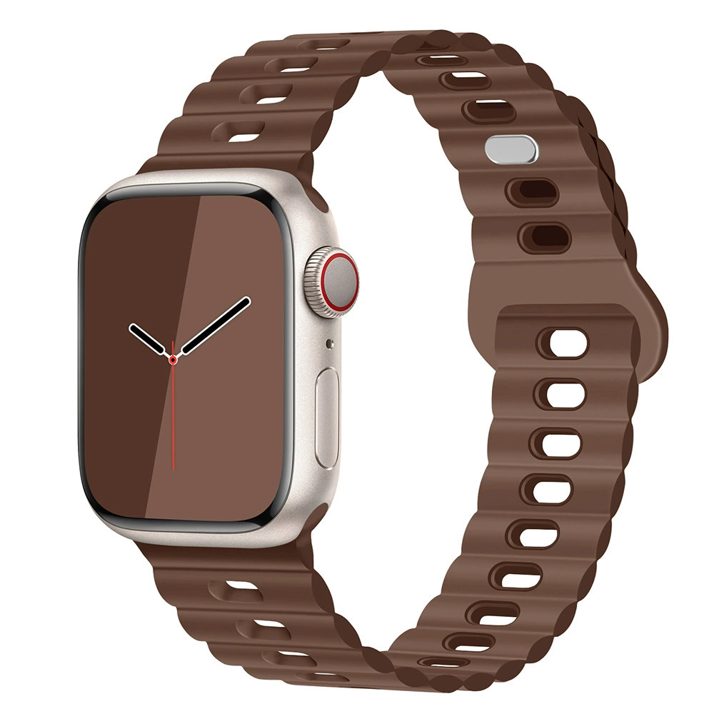 Apple, силиконовый браслет для часов, двухцветные дышащие спортивные часы