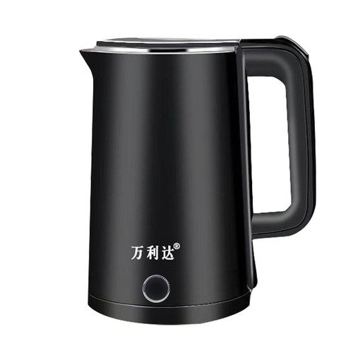 New Wanlida electric kettle double-layer anti-scalding thickened 304 stainless steel kettle household kettle gift