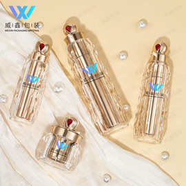 高端现货化妆品套装精油瓶水乳瓶膏霜瓶粉底液亚克力瓶空瓶子包材