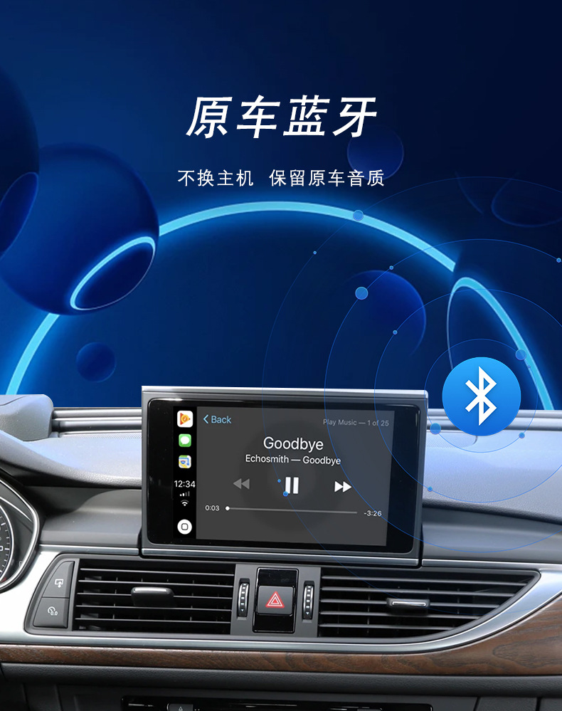 Suitable for A3/S3/A4L/A5/Q2L/Q5L/Q7 Audi Wireless Carplay/Android Auto/Hica