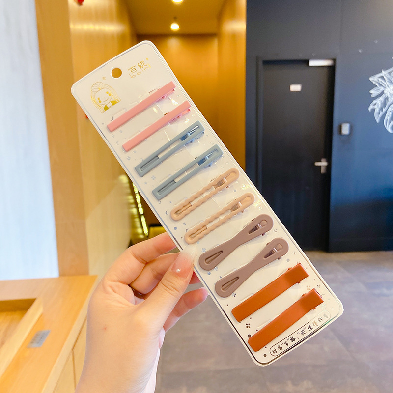 Leche de café, clip de cebo, clip de cabello roto, cabeza trasera, clip de lavar la cara, maquillaje, clip de cabello, toque de cabeza