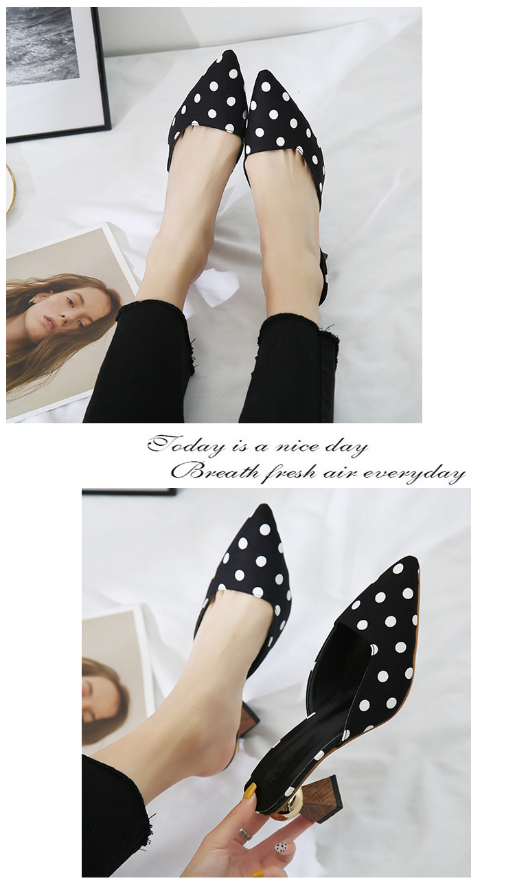 Comfortable slip-on mules