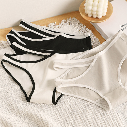 Small waist design breathable women's underwear comfortable girls sports underwear girls summer thin sexy new style