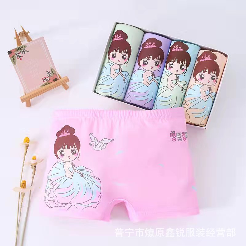 De los niños del bebé de dibujos animados lindo Boxer briefs Comercio exterior puesto al por mayor venta caliente estilo corriente
