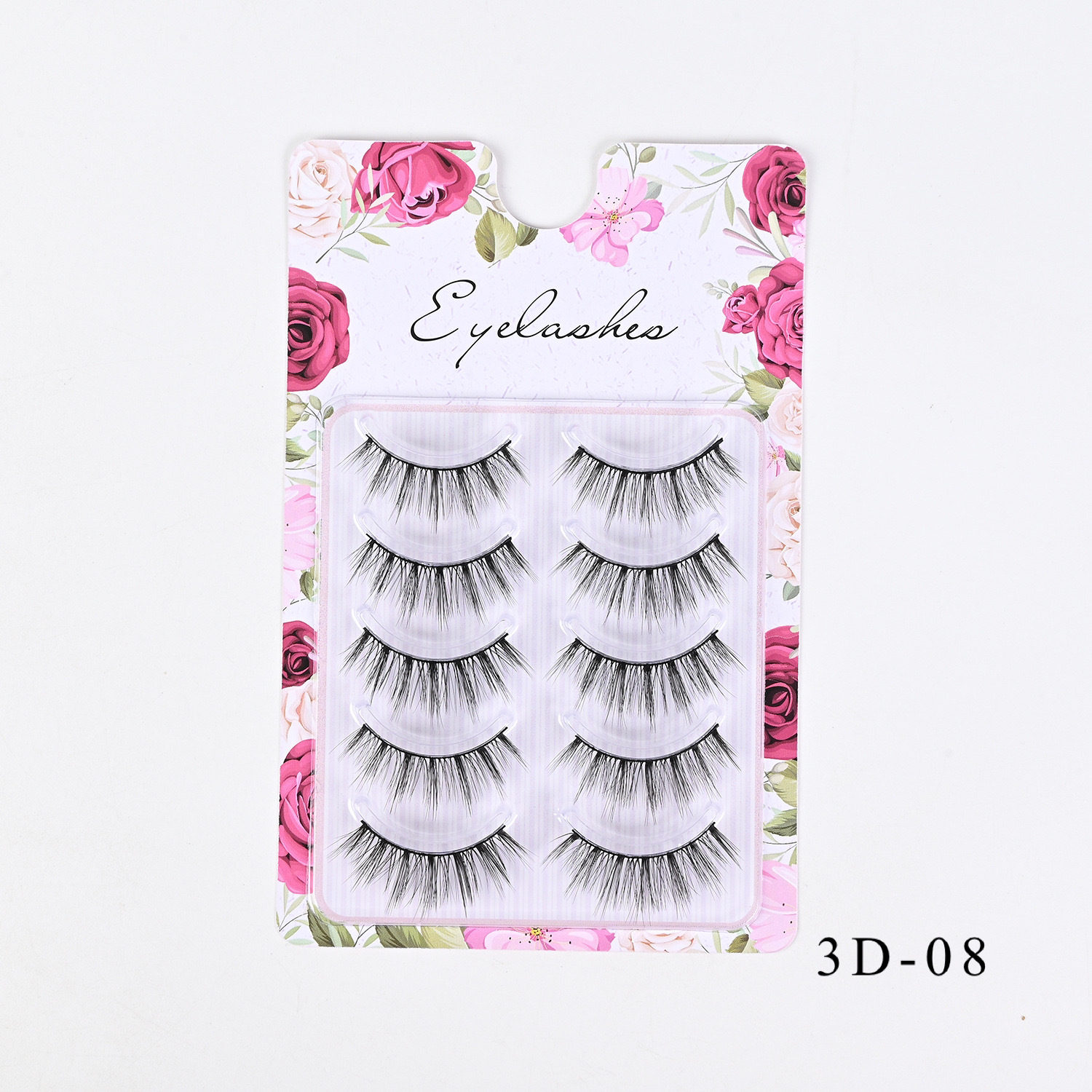 Comercio exterior europeo y americano grueso rizado 3D desordenado para el cabello, pestañas postizas, pestañas delgadas naturales al por mayor