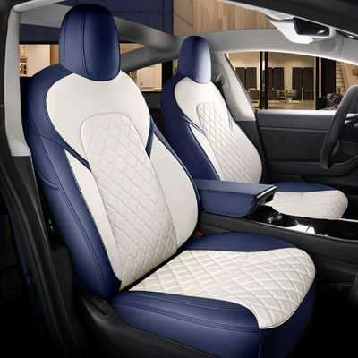 Suitable for Tesla Model 3Ysx Leather Seat Covers, Suitable for All Seasons, Breathable and Wear-Resistant Leather Pvc Seat Cushions for Export