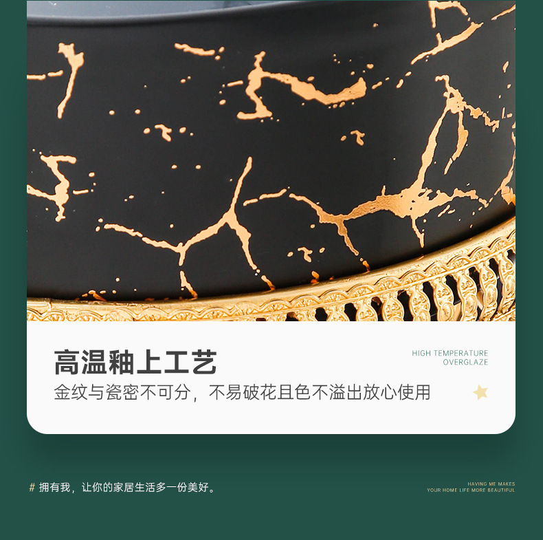 大理石汤锅带小碗（铁架）_05