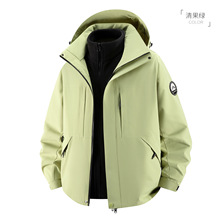 某驼同款三合一冲锋衣外套女防风防水抓绒内胆男两件套潮流登山服