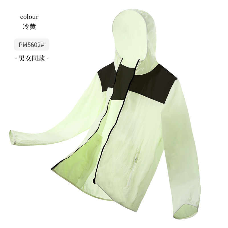 Luz y delgada sensación fría anti-UV 50 + verano al aire libre ropa de pesca protector solar chaqueta de hombre personalizada de alta gama