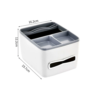 Car tissue box/set Can Two-in-One Armrest Box - white