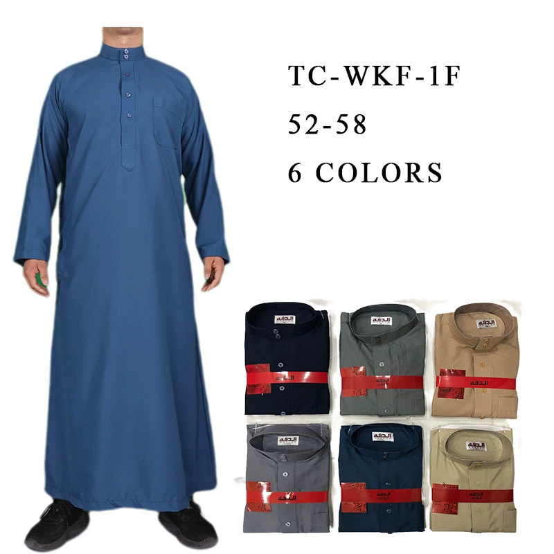 Мужская одежда в арабском стиле от фабрики Иу для шоппинг-фестиваля, оптовые мужские халаты, мусульманские халаты с воротником-стойкой, этнический стиль.