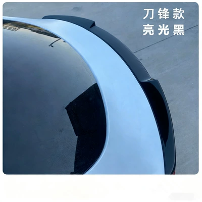 Style Rear Wing Modification Carbon Fixed wind wing - universal-blade-style-rear-spoiler-gloss-black-for-model-ymodel-3-2021-2024