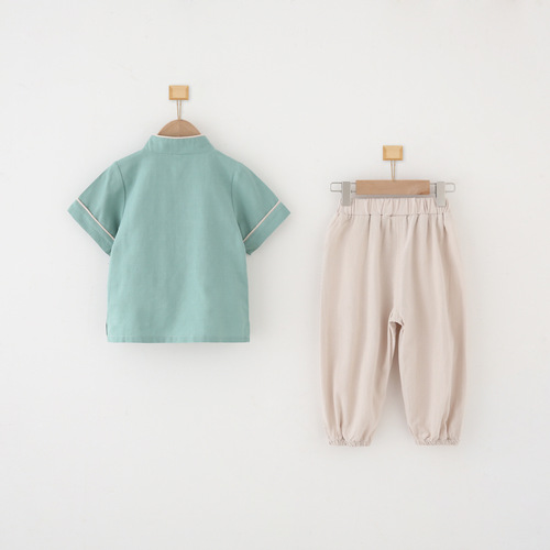 Children's Hanfu Costume Retro Tang Suit Birthday Clothes for Boys Kids Summer Hanfu Wholesale Hanfu Confucianism Dress