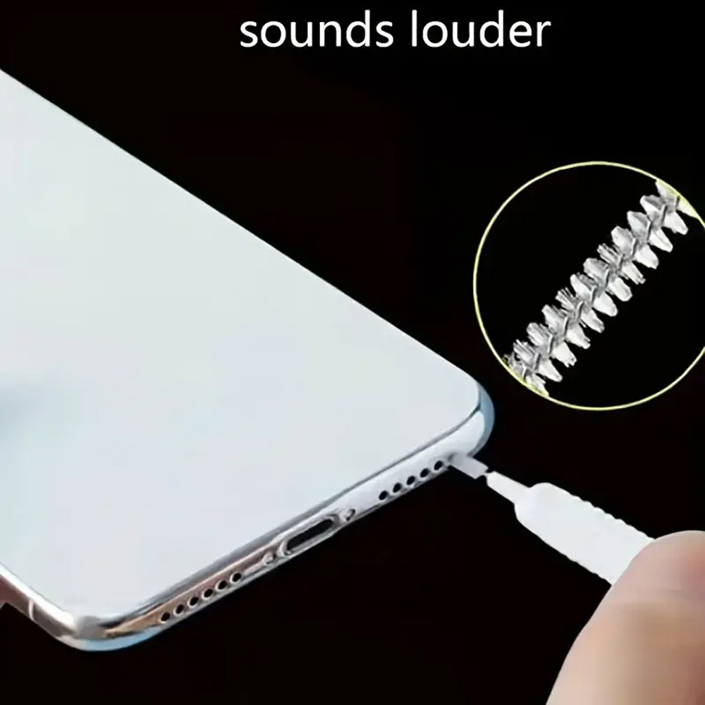 Type-C USB Toza Koruma Kapağı Telefon Şarj Girişi Silikon Toza Koruma Kapağı Temizleme Seti