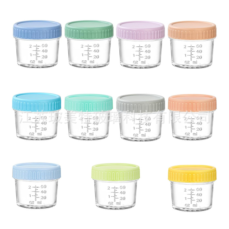 Amazon con marca 4oz botella de suplemento alimenticio para niños botella de mermelada de color con tapa 120ml frasco de vidrio sellado Mason