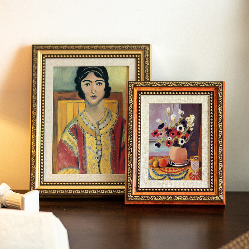 Retro Photo Frame 567810-inch Art Classical Photo Studio High-grade Decorative Picture Frame Court Frame