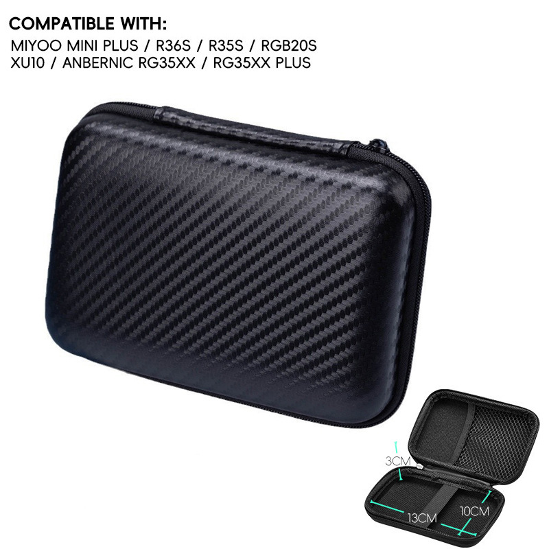 R36S bolsa de almacenamiento de mano R35S R35Plus RGB20S XU10 accesorios de la consola de juegos carcasa protectora película templada