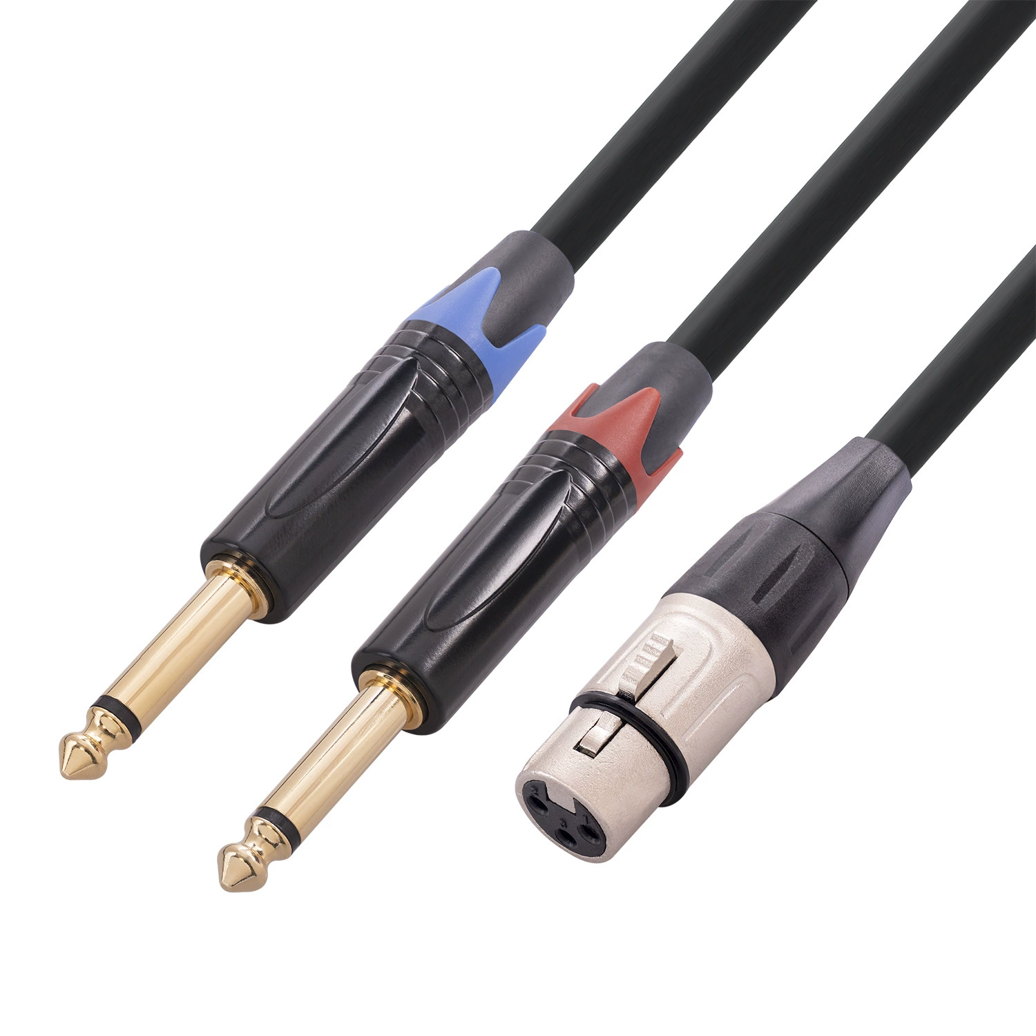 Новые производители покупают оболочку из цинкового сплава, XLR 3PIN Kunnon мама к двойному 6.35 общему аудио кабелю