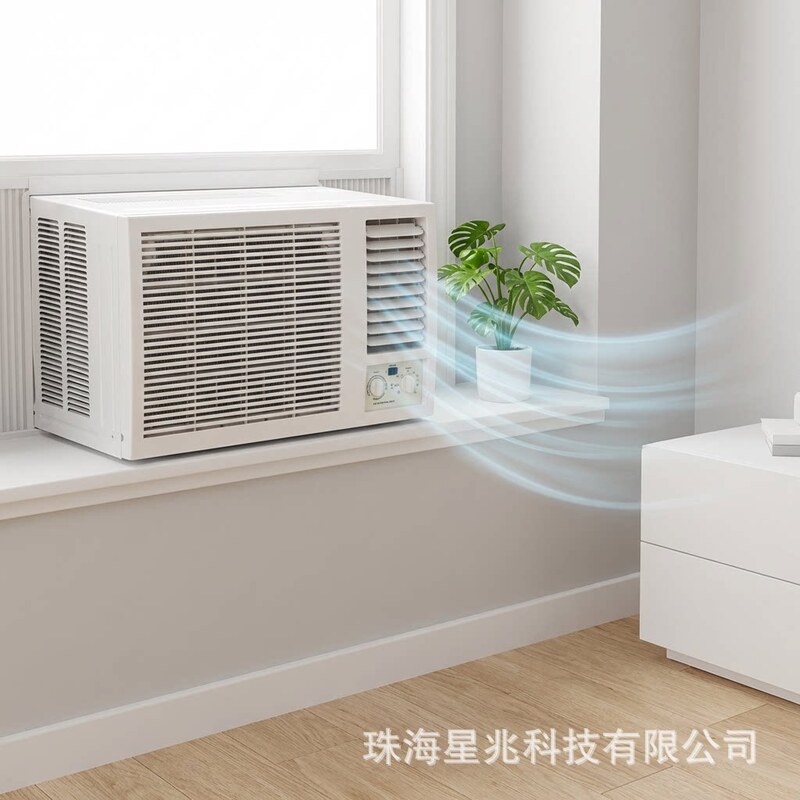 Foreign Trade Export Window-Type Air Conditioner for Home Use, All-In-One Unit, 1P1.5P Small Air Conditioner, Single Cooling Window Type Ac