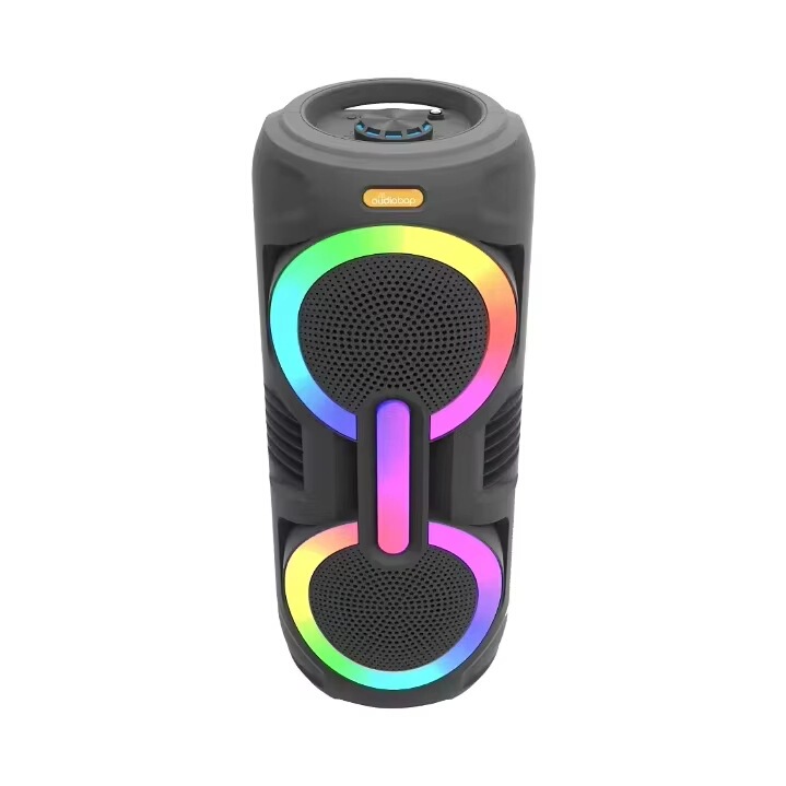Oudiobop Dual Speakers 8inch Wireless Speakers Loud Sound Outdoor Parties with Wired Microphones