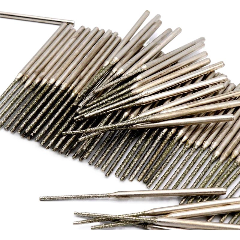 Агат Нефрит Буровая Игла Янтарная Буровая Игла Песок Алмазная Шлифовальная Головка Изумрудная Шлифовальная Игла Удлиненный Буровой Инструмент Пчелиный Воск