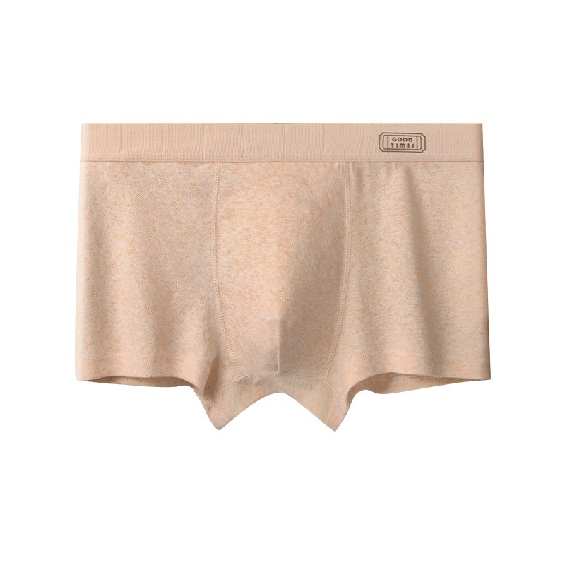Ropa interior para hombre, algodón, antibacteriano, transpirable, entrepierna, pantalones cuadrangulares, cintura media, cómodos pantalones cortos bóxer para hombre, cabeza, ropa interior para niños