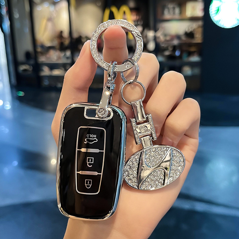 모던 D-스마트 3 키 [블랙 싱글 쉘] + 다이아몬드 로고