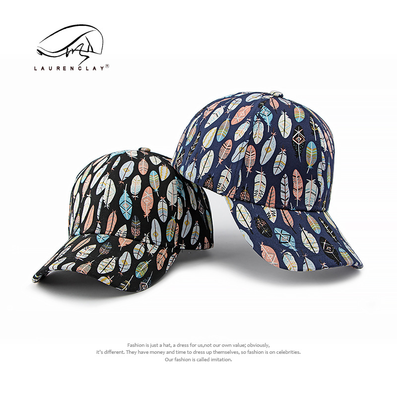 Sombrero de impresión de personalidad coreana para mujeres casuales gorra de lengua gorra de viaje de compras tendencia sombrero de béisbol duro sombrero de sombrero de sol para hombres