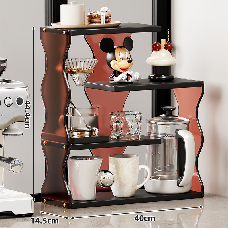 Estante Organizador de Tazas de Mesa de Acrílico para Café y Té
