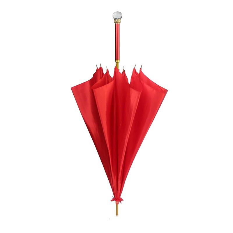 Boda paraguas rojo paraguas de la boda festivo boda novia paraguas simple mango largo estilo antiguo boda chino paraguas rojo paraguas de la boda