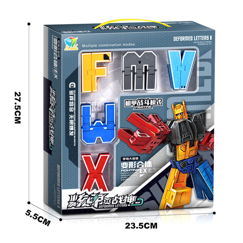Digital and Alphabet Shaping Toy, Combining Machine Transformer Robot for Boys, Intelligent Toy, Training Institute Recruitment