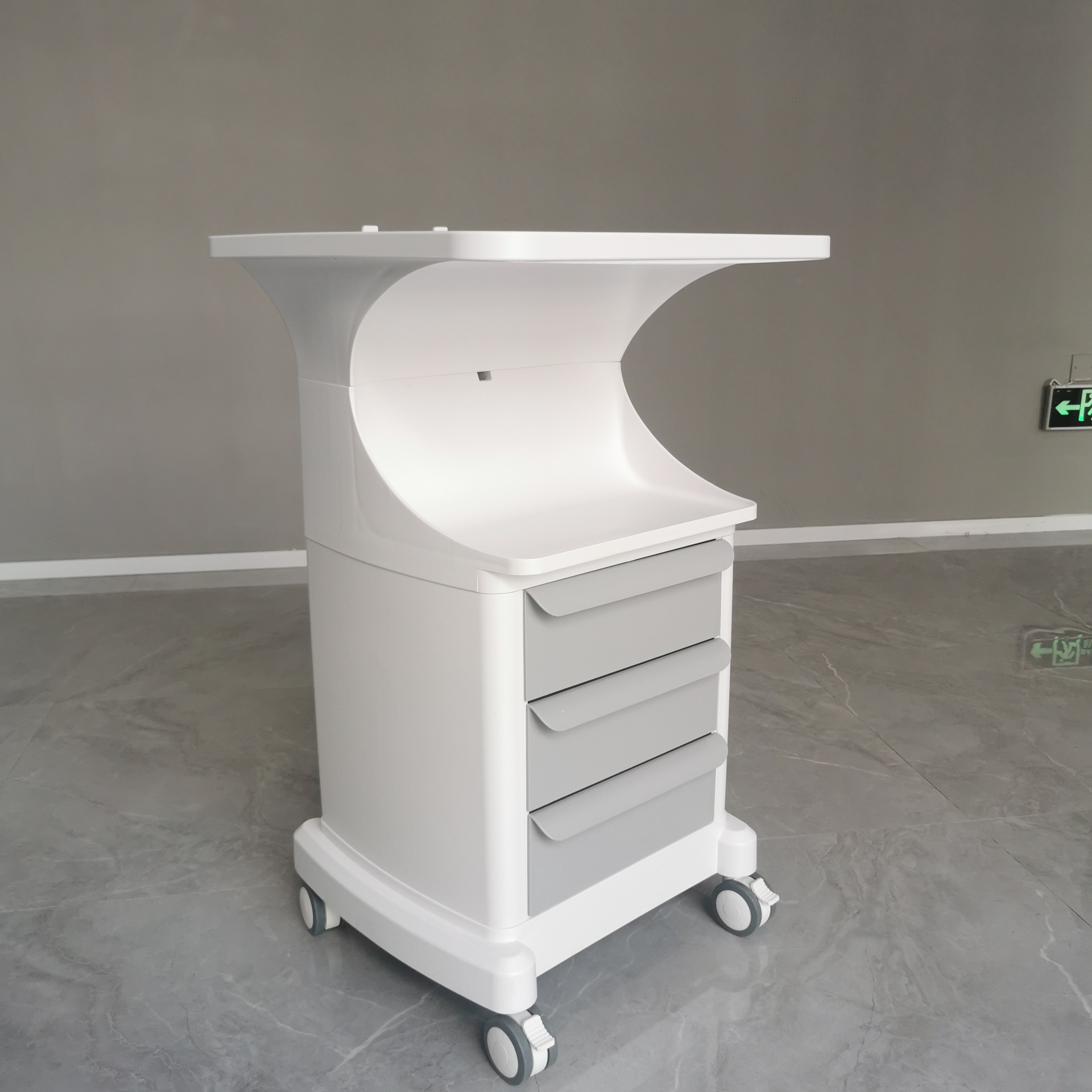 口腔盆底扫描电脑设备仪器工具车推车美容移动收纳置物架台车