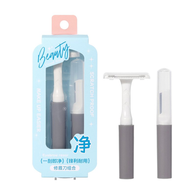 LMLTOP Cuchilla de cejas Juego de combinación de afeitadoras en forma de T Cuchilla de afeitar Herramienta de recorte de cejas JJF11