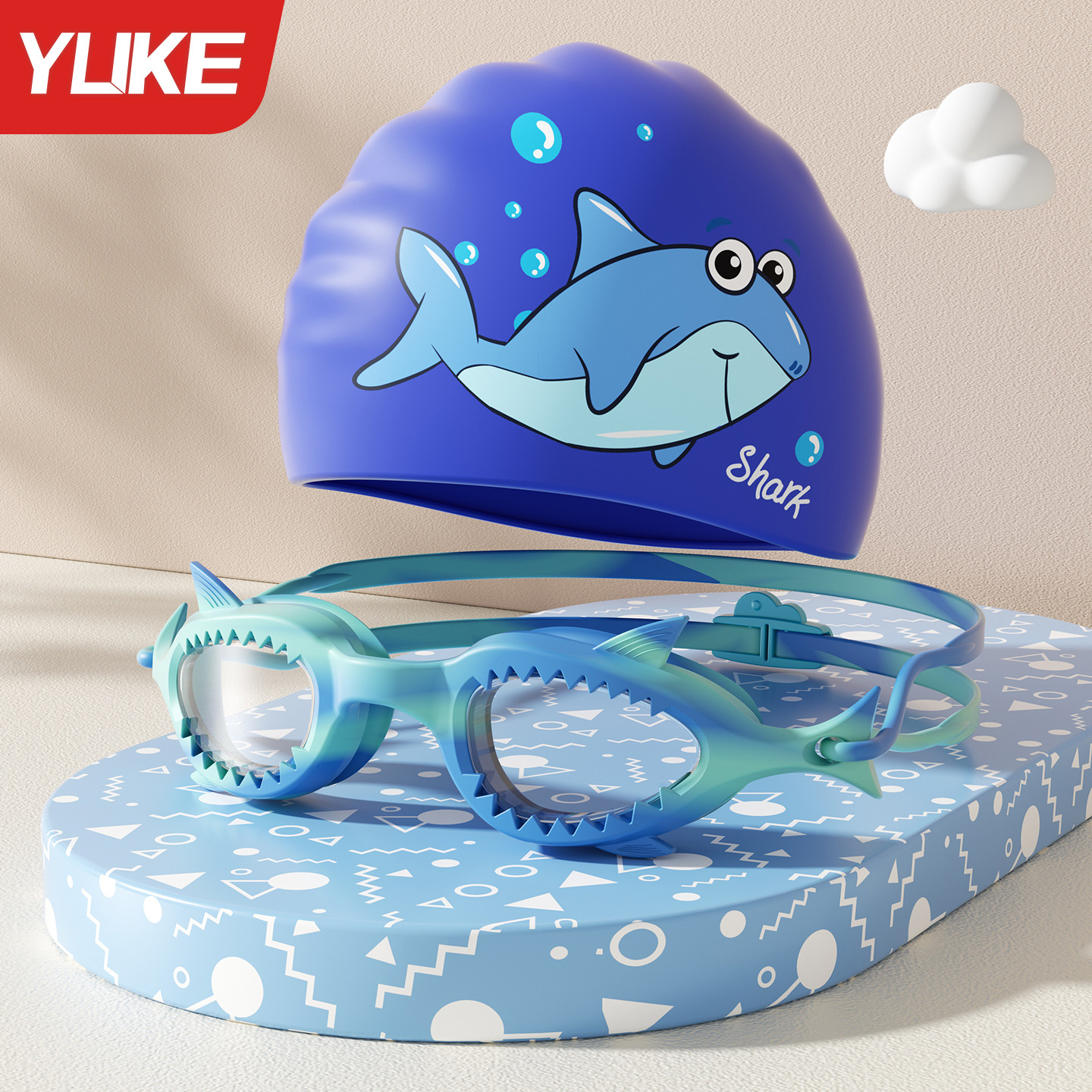 Gafas de natación para niños Gafas de marco pequeño antivaho para niños y niñas Entrenamiento de natación Buceo en forma de pez Equipo profesional impermeable HD