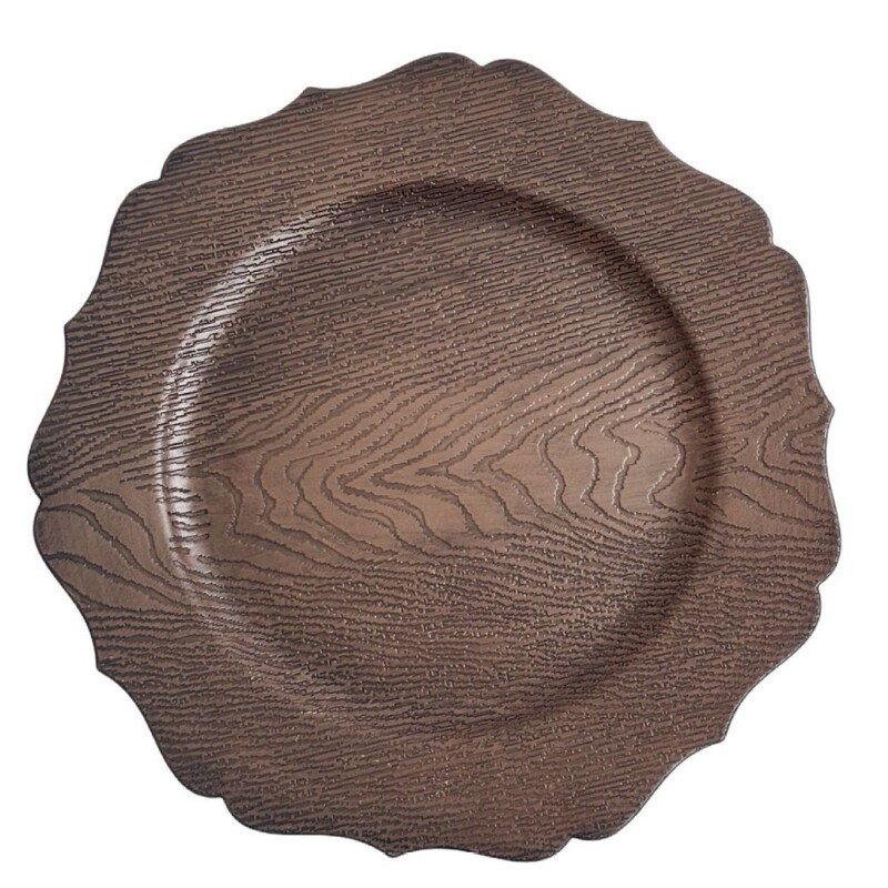 Charger Plate Foreign Trade Wedding Hotel Party Spray Paint Craft Plastic Decoration Disposable Dinner Plate Dish