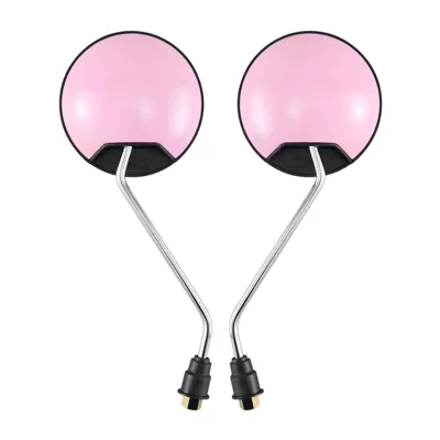 Convex Bicycle Mirror – Motorcycle rearview mirror - color-can-be-customized-source-factory-pink-plating-rod