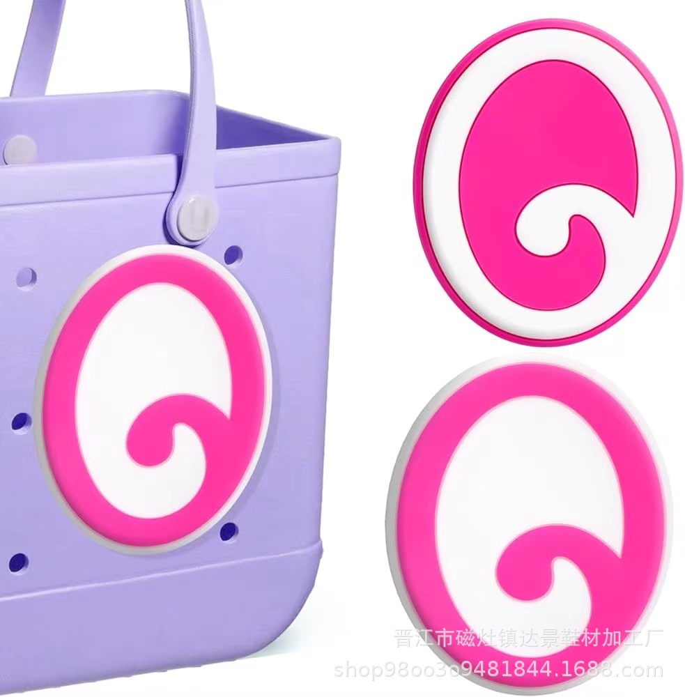 Botones de zapatos rosados con letras grandes, botones de botones, botones de botones