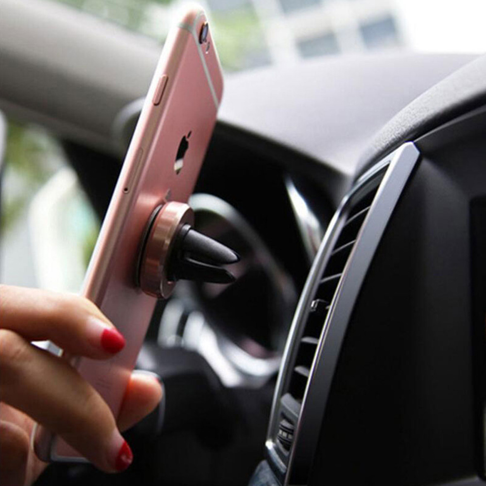 Venta caliente transfronteriza aplicable a todos los modelos de teléfonos móviles 360 ° rotating car Magnetic mobile phone holder entrega de una sola pieza