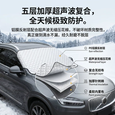 protection, anti-freeze, winter windshield and rear — Car snow shield