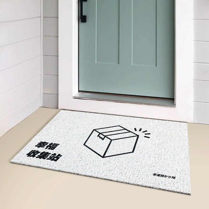 Door mat Hello — silk-circle welcome doormat, absorbent non-slip surface, multiple sizes