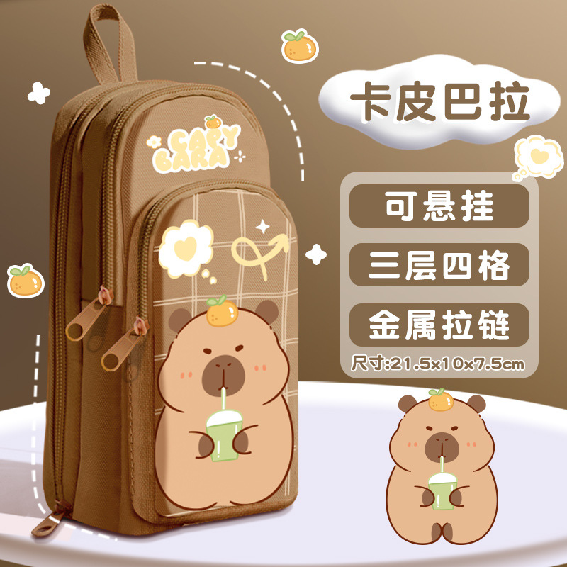 Mochila escolar, estuche para lápices, estuche para papelería para niñas, estuche para lápices para niñas de secundaria, estuche para lápices multifuncional