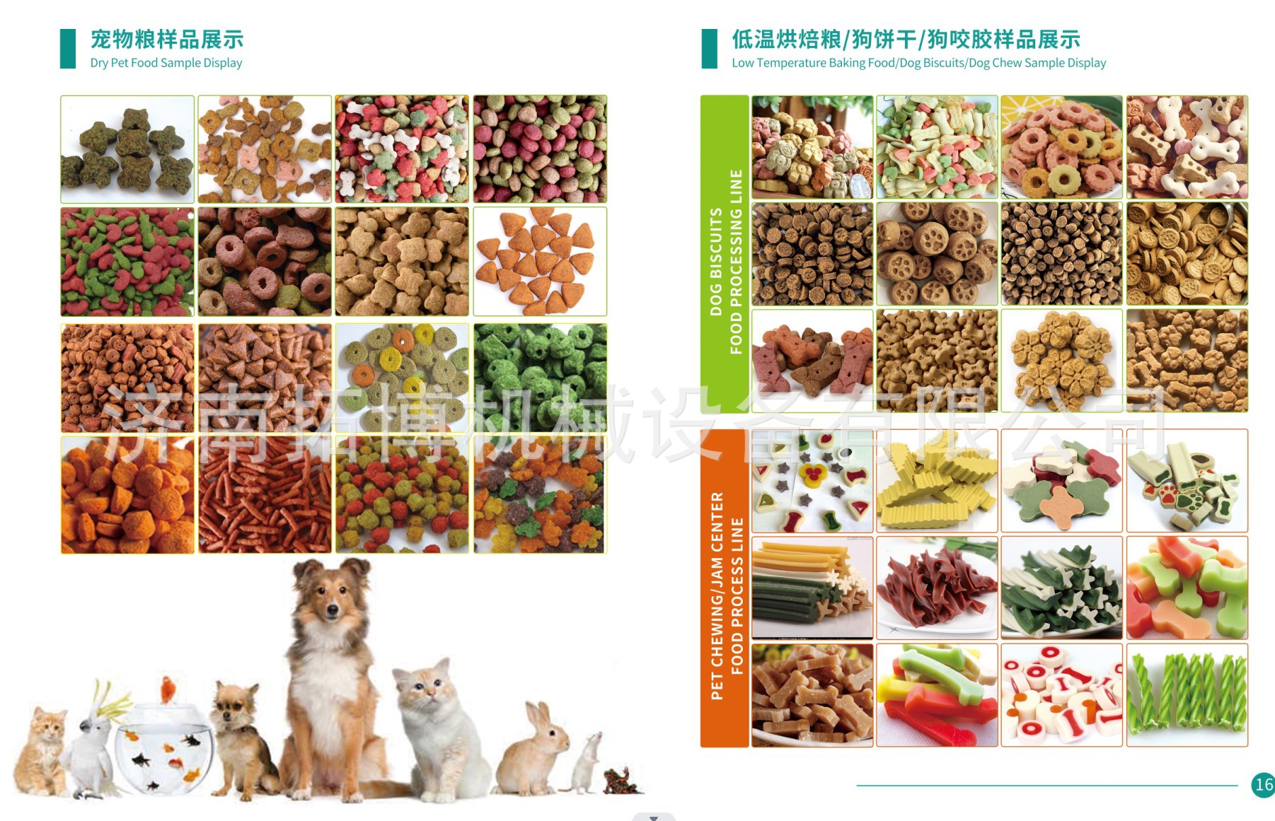 低温烘培宠物食品生产线